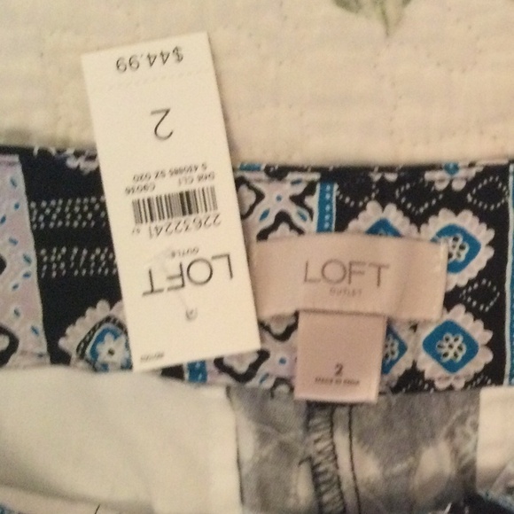 Ann Taylor LOFT Outlet womens 4 inch shorts New preppy size 2 geometric - Picture 4 of 7